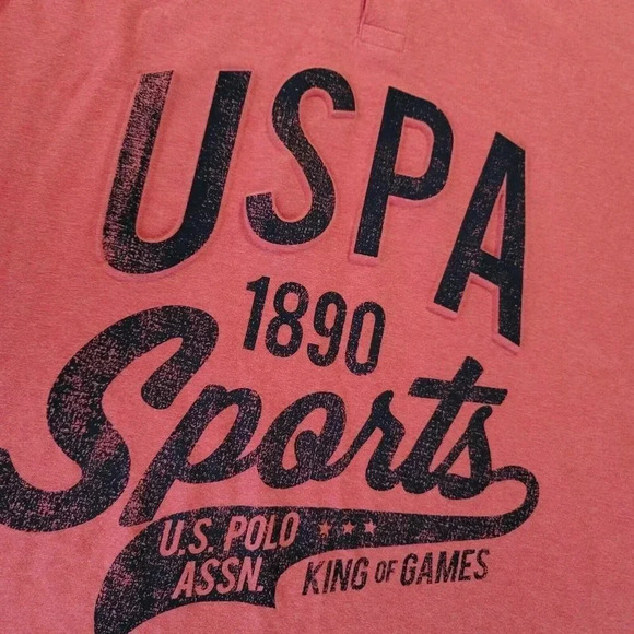 U S Polo Assn T-shirt polo Collared Red Size XL Men's USPA 1890 sports - Picture 11 of 11
